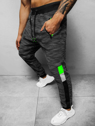 Spodnie dresowe męskie czarne OZONEE JS/K60020Z