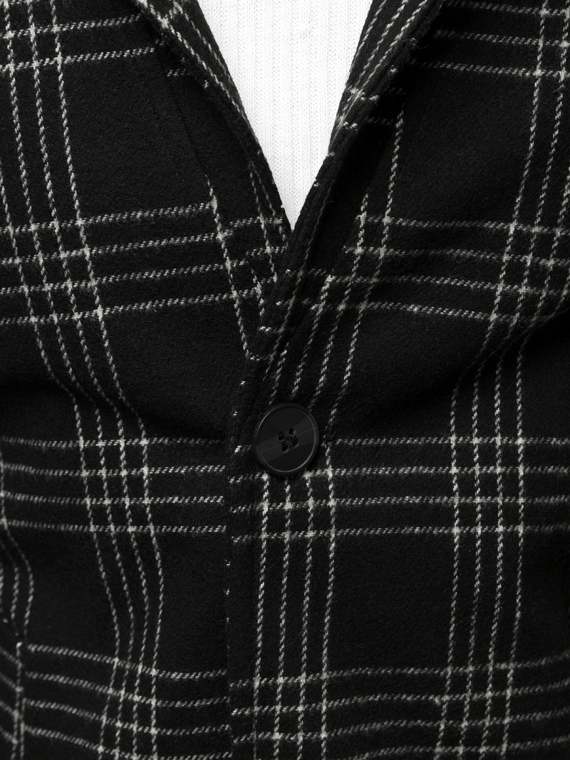 Пальто чоловіче Чорно-Бiлий OZONEE O/5628