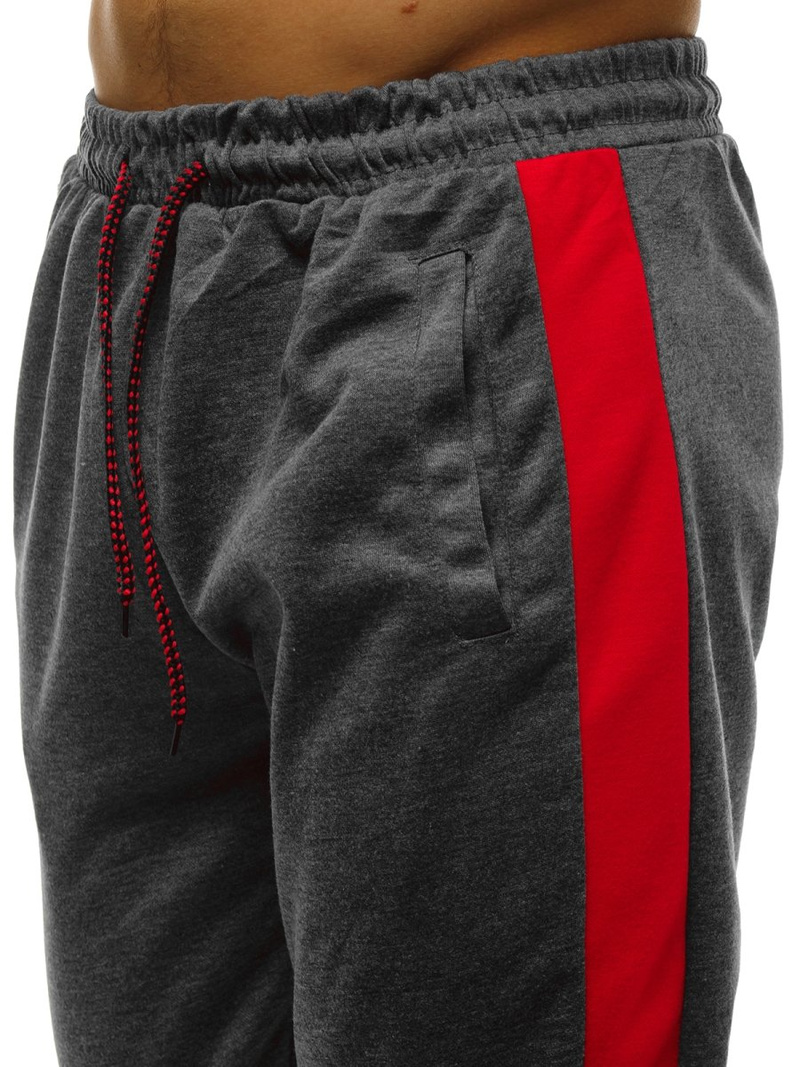 Spodnie dresowe męskie grafitowe OZONEE JS/JZ11013