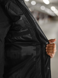 Kurtka męska pikowana czarna OZONEE JS/57M7503/392