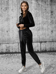 Komplet dresowy dwuczęściowy czarny OZONEE O/13121