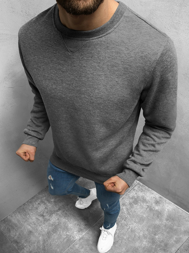 Толстовка чоловіча Темно-сіра OZONEE JS/2003Z