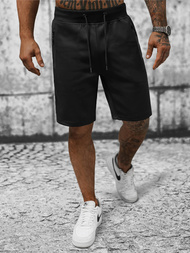 Spodenki dresowe męskie czarne OZONEE JS/8K935