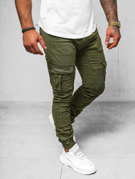 Чоловічі штани чинос Зеленi OZONEE O/E6979J