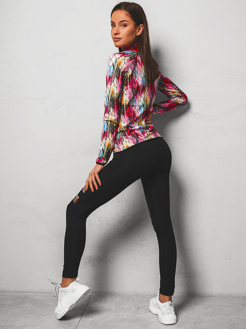 Komplet sportowy trzyczęściowy damski kolorowy OZONEE O/MS010Z