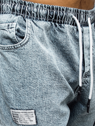 Spodnie męskie jogger jasno-niebieskie OZONEE O/6013