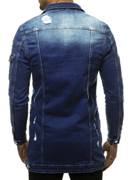 Kurtka męska jeans ciemno-niebieska OZONEE G/474K