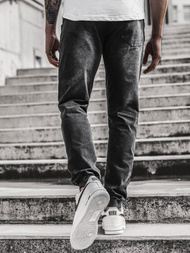 Spodnie męskie jogger czarne OZONEE JS/KK1098