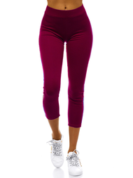 Legginsy damskie bordowe OZONEE JS/1036/E6
