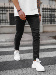 Spodnie jeansowe męskie czarne OZONEE E/5195/01