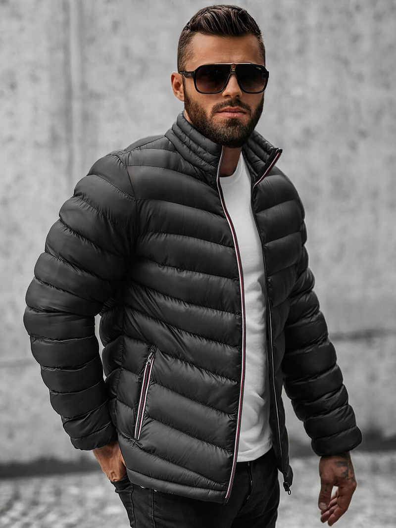 Куртка чоловіча Чорна OZONEE JS/SM71Z