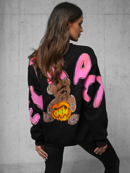 Bluza oversize czarna OZONEE O/SWE23041Z