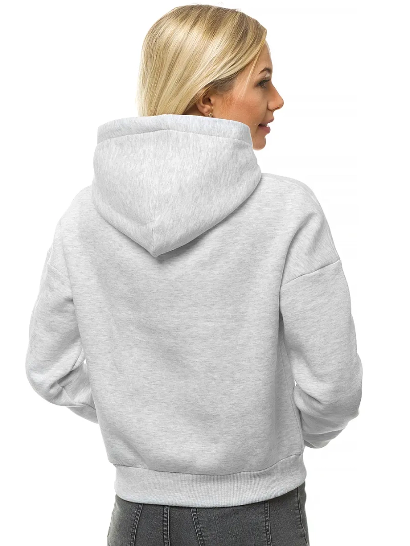 Bluza z kapturem damska jasno-szary OZONEE O/12102