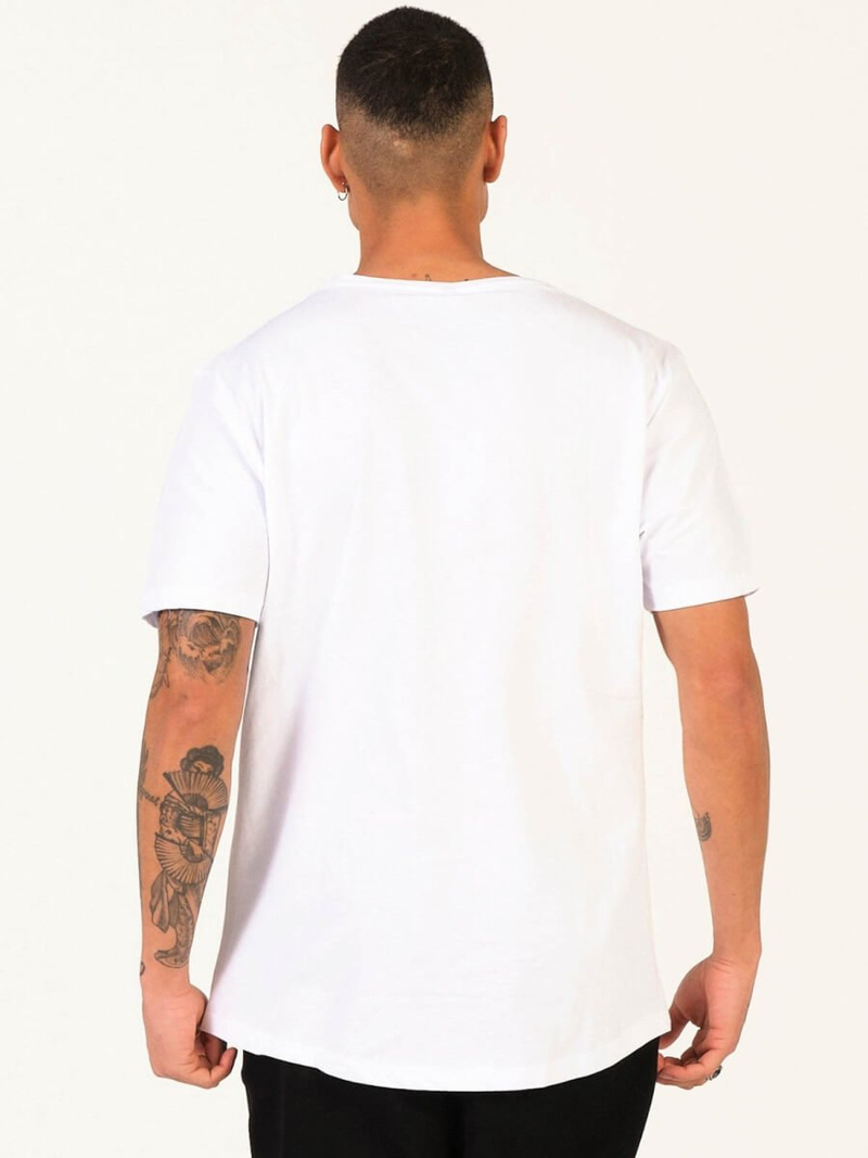 T-Shirt męski biały OZONEE MR/21556