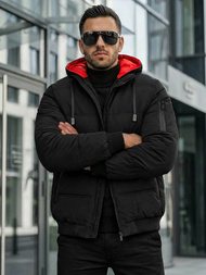 Kurtka męska pikowana czarna OZONEE JS/31M5003Z