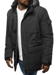 Kurtka zimowa męska grafitowa OZONEE O/9803