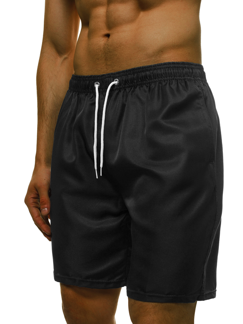 Spodenki kąpielowe męskie czarne OZONEE O/YW02003/1