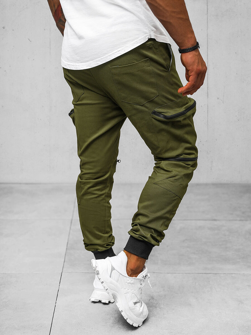 Штани чоловічі джоггери xакi OZONEE O/475