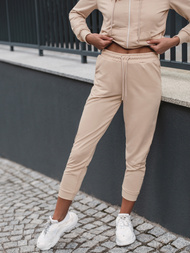 Жіночий спортивний костюм з двох частин Бежева OZONEE O/MB2038/21