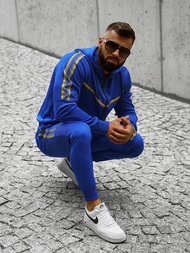 Komplet dresowy męski niebieski OZONEE JS/C8117