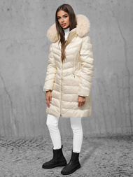 Куртка жіноча екрю OZONEE JS/5M3162/254