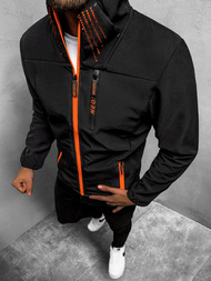 Kurtka softshell męska czarna OZONEE JS/KS2185Z