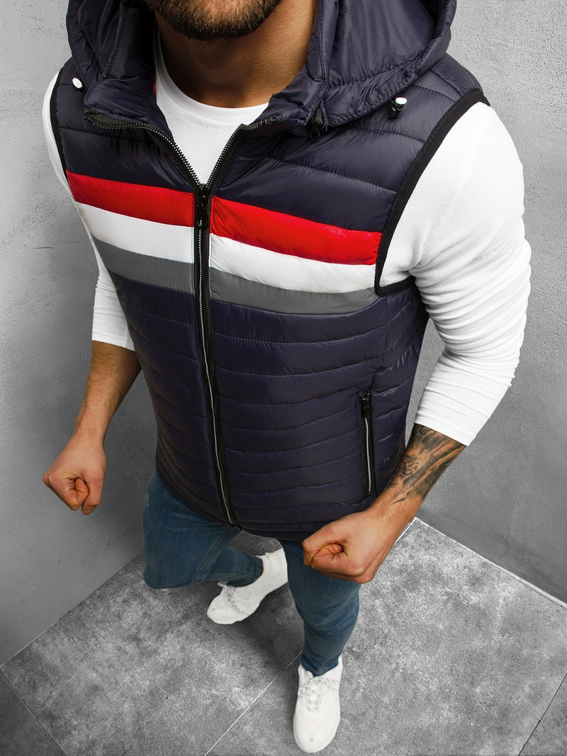 Безрукавка чоловіча Ультрамаринова OZONEE N/7107/2