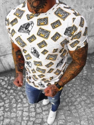 T-Shirt męski kolorowy OZONEE O/BL2255Z