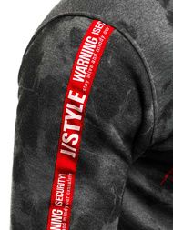 Толстовка чоловіча Темно-сіра OZONEE JS/DD210Z