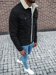 Куртка чоловіча джинсова Чорна OZONEE BN/7268