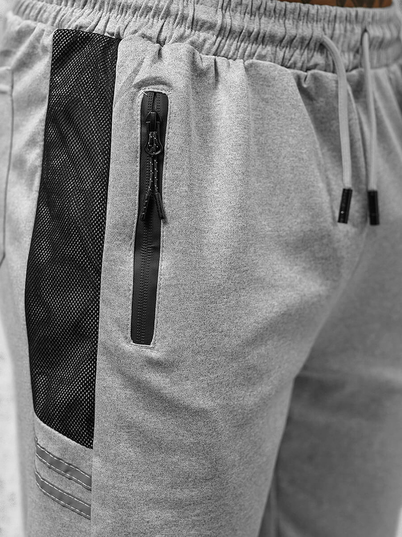 Spodenki dresowe męskie szare OZONEE JS/8K280