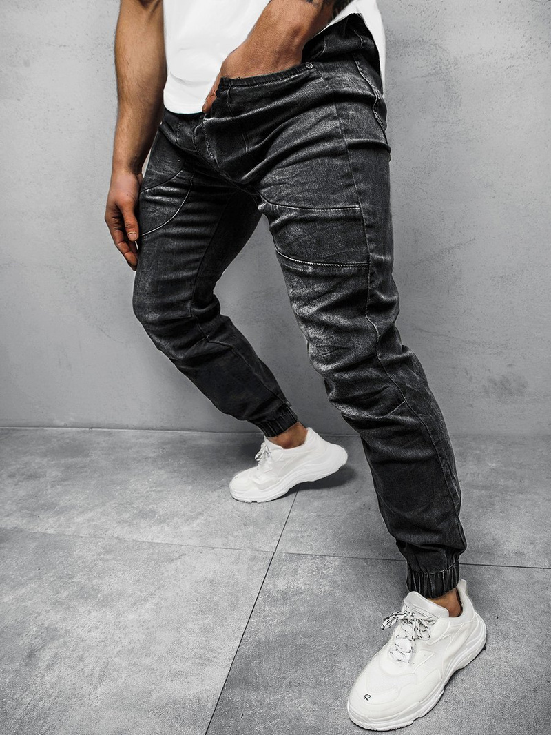 Штани чоловічі джоггери Чорнi OZONEE JS/K10001/2