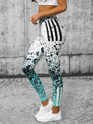 Legginsy damskie miętowe OZONEE O/20434/BZ