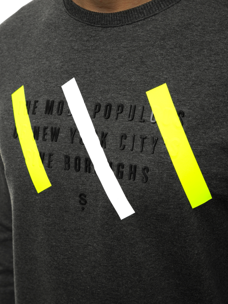 Bluza męska grafitowa OZONEE MACH/2105