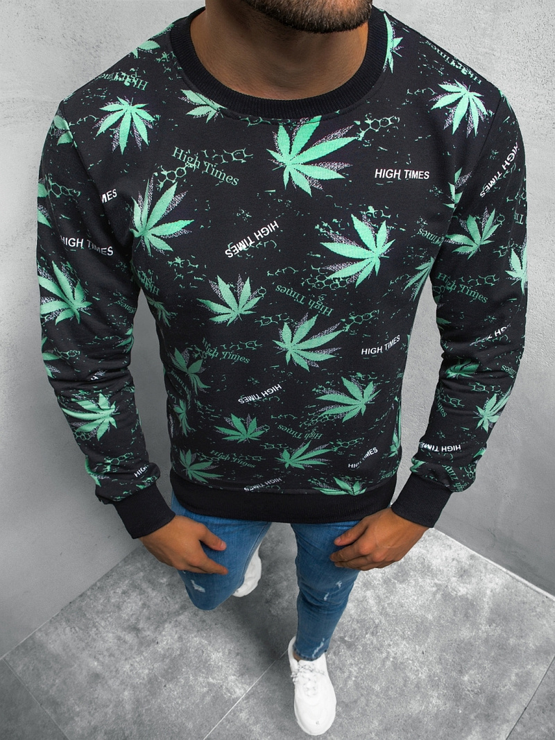 Bluza męska czarna OZONEE O/BZ1101Z