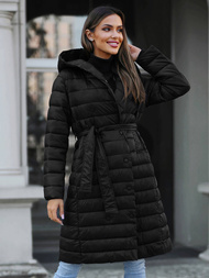 Płaszcz zimowy damski czarny OZONEE JS/5M3159/392