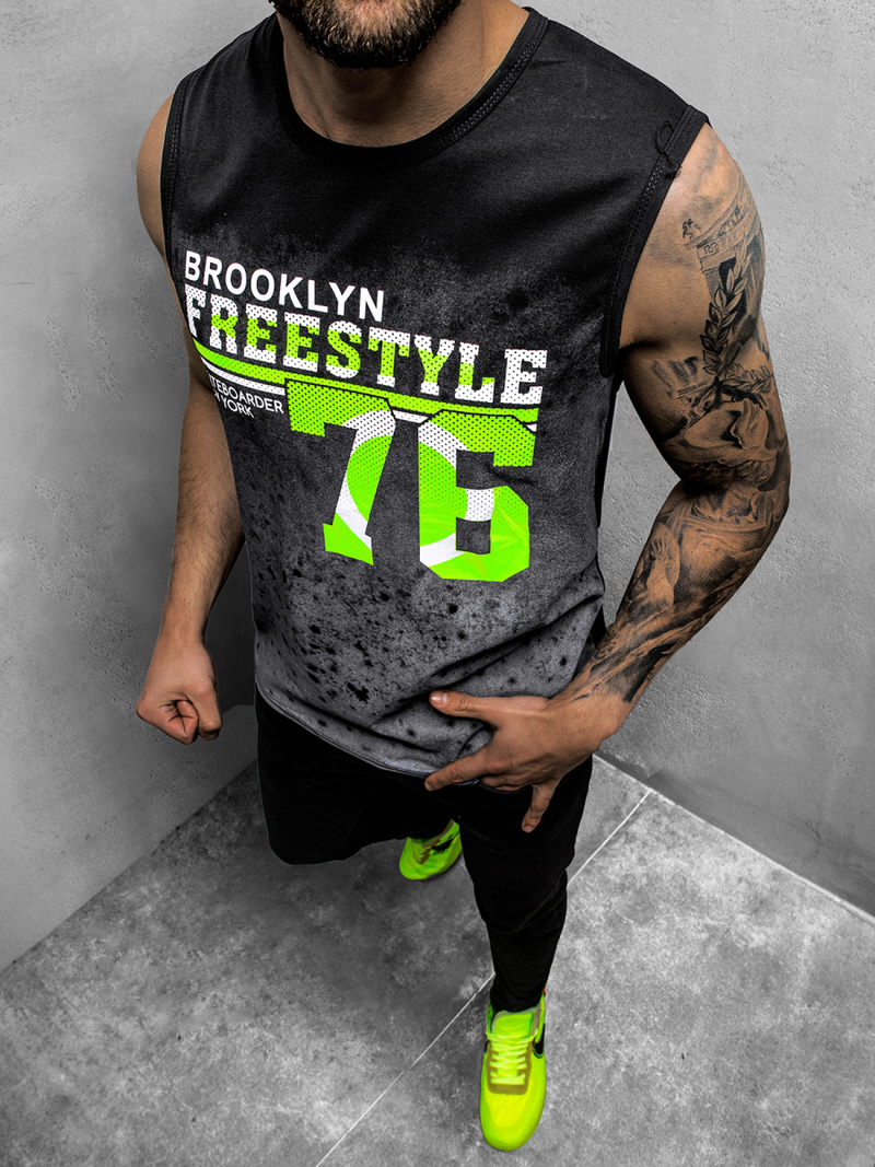 Футболка чоловіча Чорна OZONEE JS/SS11051Z