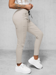 Spodnie damskie chino jasno-szare OZONEE O/7737