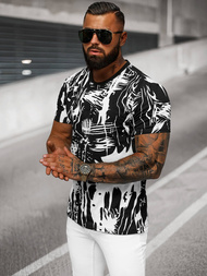 T-shirt męski czarny OZONEE O/T1276/3