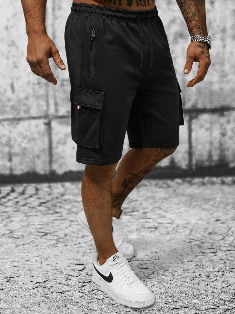 Шорти Чоловічі Чорнi OZONEE JS/8K278