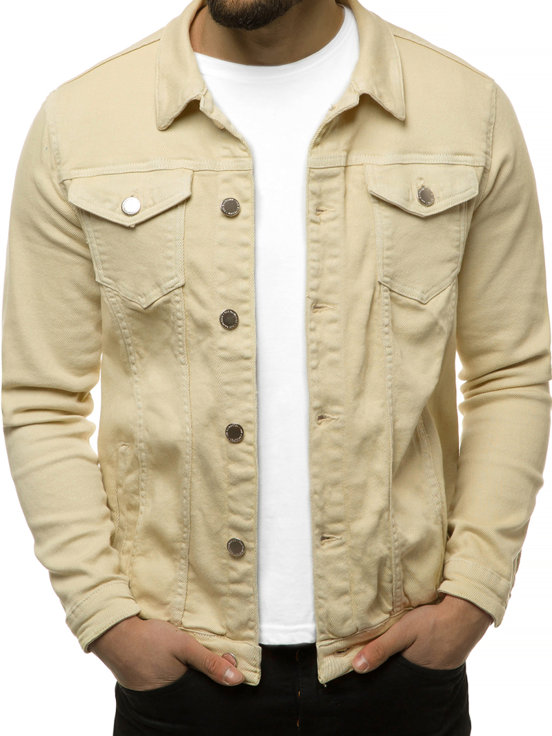 Куртка чоловіча джинсова Бежева OZONEE G/620