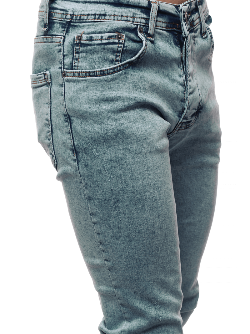Spodnie jeansowe męskie jasno-niebieskie OZONEE O/4498/02