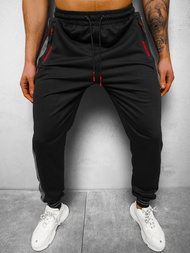 Spodnie dresowe męskie czarne OZONEE JS/68K10333