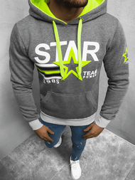 Bluza z kapturem męska grafitowa OZONEE JS/X-53