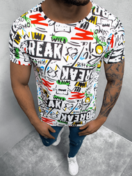 T-Shirt męski z nadrukiem kolorowy OZONEE O/BL60