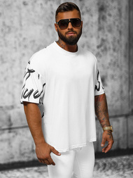 T-shirt męski oversize biały OZONEE O/3428