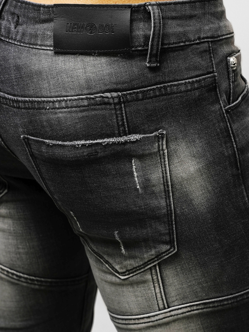 Чоловічі джинси Чорнi OZONEE NB/MP0050N