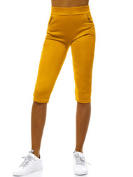 Legginsy krótkie damskie camelowe OZONEE JS/1027/E10