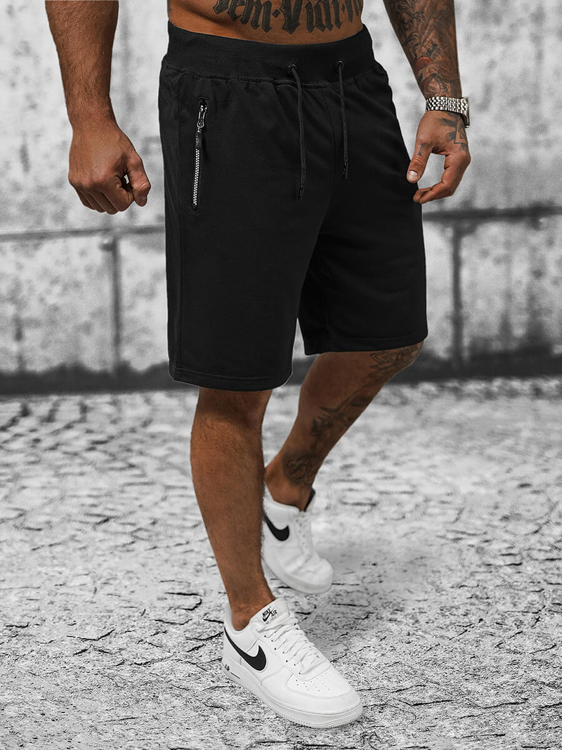 Шорти Чоловічі Чорнi OZONEE JS/8K290