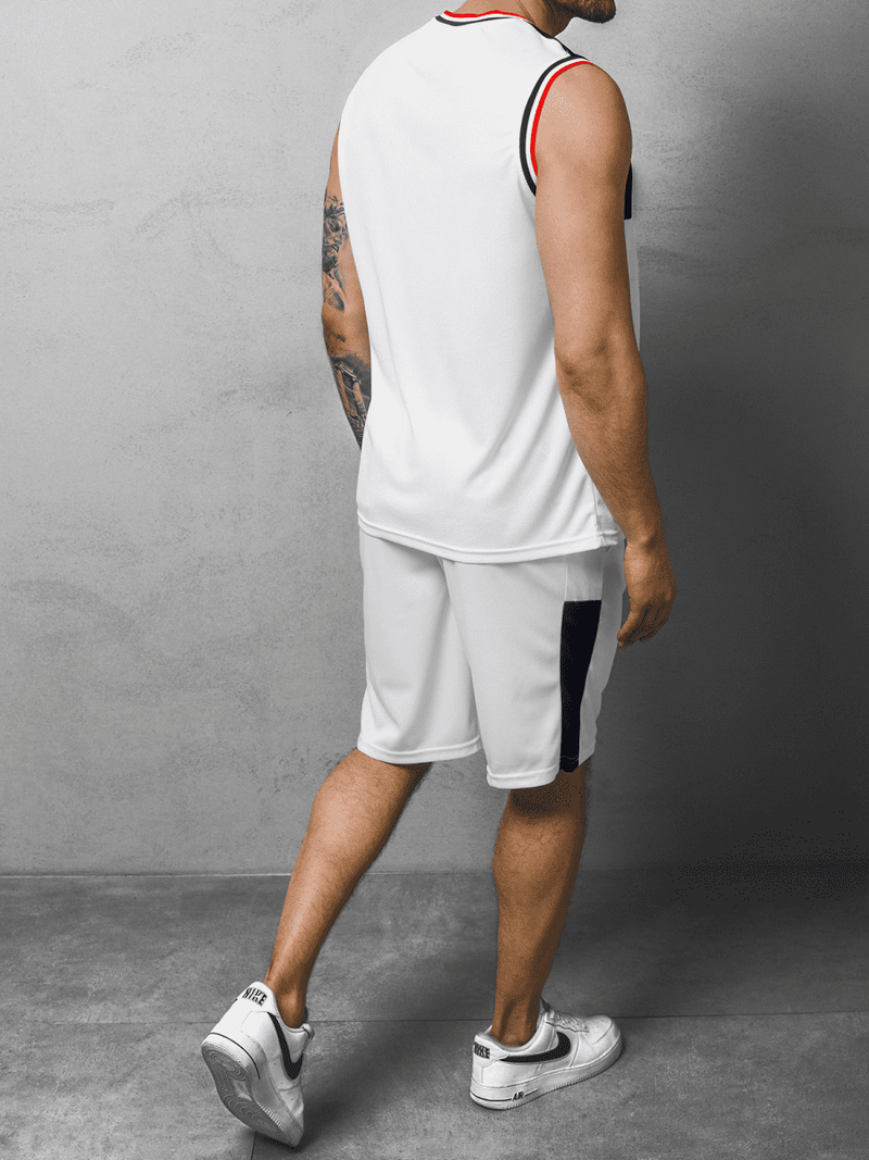 Спортивний костюм чоловічій Бiлий OZONEE JS/68C10169